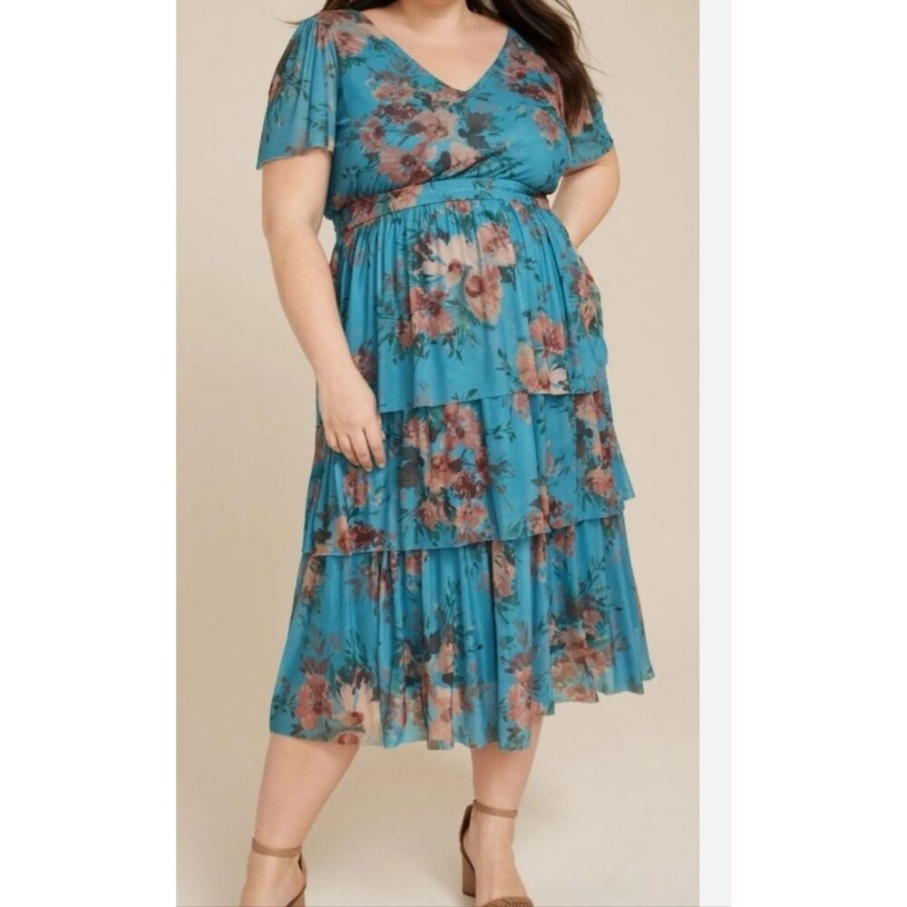 NWT Maurices Tiered Floral Dress